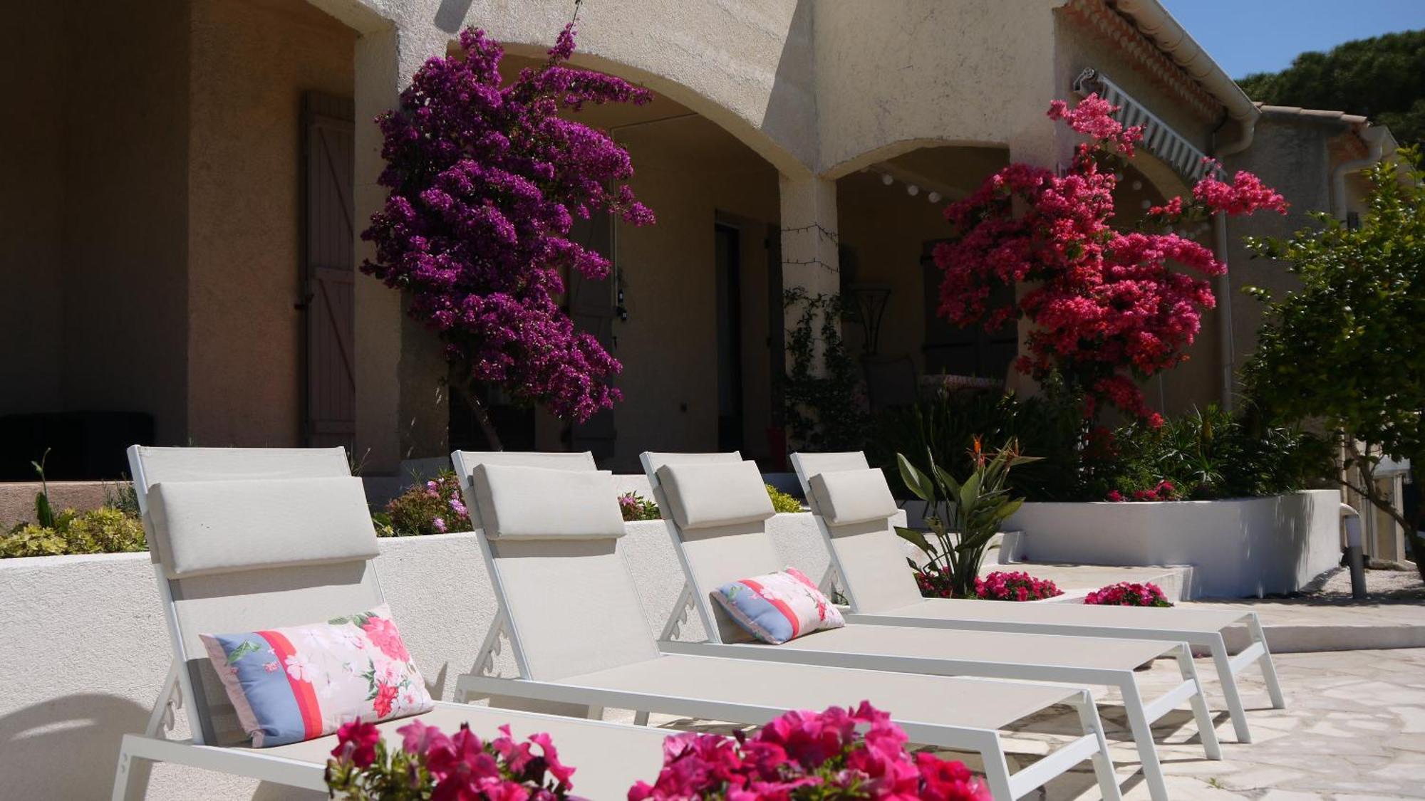 Grand Appartement dans Maison avec Piscine Privée Fréjus Exterior foto
