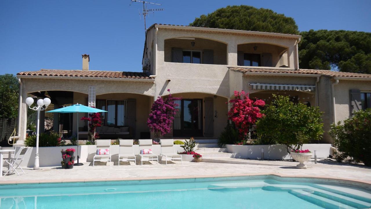Grand Appartement dans Maison avec Piscine Privée Fréjus Exterior foto